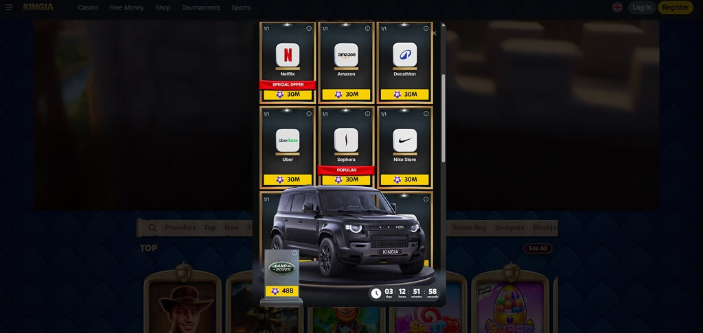 Kignia Casino Bonus Shop