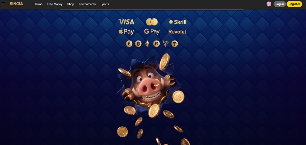 Kignia Casino Payment Methods